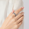 Wholesale Flower Patterned S925 Sterling Silver Inlaid Zircon Women's Retro Ring