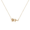 Wholesale Flower Pendant Necklace Copper Gold Plated Decorative Three Dimensional Leaves Design