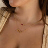 Wholesale Flower Pendant Necklace Copper Gold Plated Decorative Three Dimensional Leaves Design