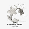 Wholesale Flower Ring Stainless Steel 18K Goldplated Hiphop Style For Women