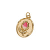 Wholesale Flower Style Copper Electroplated Gold Necklace Pendant