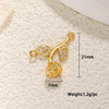 Wholesale Flower Style Copper Electroplated Gold Necklace Pendant