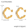 Wholesale Flowershaped 316L Stainless Steel Gold Plated Geometric Lace Zircon Earrings For Women
