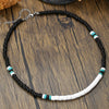Wholesale Flying Disc Bead Clavicle Chain Necklace Coconut Shell Imitation Pearl African Pine Alloy Geometric Handmade Unisex