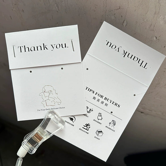 Wholesale Folded Jewelry Cardboard Hair Accessories Packaging For Ins Girl With Card Cultural And Creative Intestine Ring Back Card Made Of Paper And Cardboard