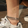Wholesale Foot Chain Copper Geometric Style Real Gold Plated For Women