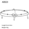 Wholesale Foot Decoration Gold Plated Copper With Artificial Gemstones And Semiprecious Stones Geometric Style For Women