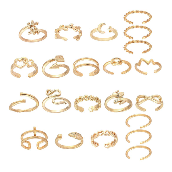 Wholesale Foot Ring Fashion Love Feather Leaves Crescent Geometric Style Zinc Alloy Electroplated Women's