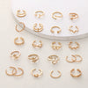 Wholesale Foot Ring Fashion Love Feather Leaves Crescent Geometric Style Zinc Alloy Electroplated Women's
