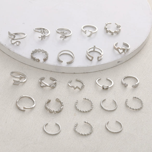 Wholesale Foot Ring Fashion Love Feather Leaves Crescent Geometric Style Zinc Alloy Electroplated Women's