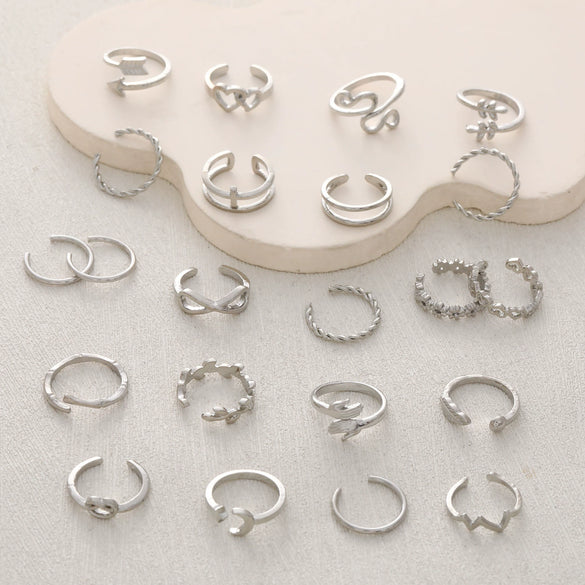 Wholesale Foot Ring Fashion Love Feather Leaves Crescent Geometric Style Zinc Alloy Electroplated Women's