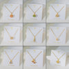 Wholesale Fourleaf Clover Pendant Necklace Copper Pendant Titanium Steel Chain Electroplated Simple Style With Heart Flower Star And Geometric Patterns