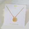 Wholesale Fourleaf Clover Pendant Necklace Copper Pendant Titanium Steel Chain Electroplated Simple Style With Heart Flower Star And Geometric Patterns