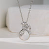Wholesale Fourleaf Clover Pendant Necklace Copper Pendant Titanium Steel Chain Electroplated Simple Style With Heart Flower Star And Geometric Patterns