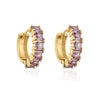Wholesale French Niche Luxury Copper Plated Zircon Earrings For Women Retro Geometric Style