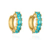 Wholesale French Niche Luxury Copper Plated Zircon Earrings For Women Retro Geometric Style