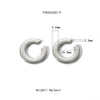 Wholesale French Retro C Shaped Stainless Steel Ear Clip Earrings With 18K Gold Plated High Grade Ear Buckle And Vacuum Real Gold Electroplating In Pvd Furnace