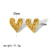 Wholesale French Retro Light Luxury Design Stainless Steel Jewelry Suit With Love Water Drops Bell Pattern Electroplated For Women