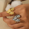 Wholesale French Retro Light Luxury Design Stainless Steel Jewelry Suit With Love Water Drops Bell Pattern Electroplated For Women