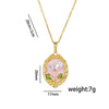 Wholesale French Retro Oil Dropping Baroque Freshwater Pearl Light Luxury Enamel Painted Flower Pendant Necklace In Copper With Geometric Shape And Dripping Oil Process