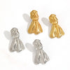 Wholesale French Retro Palace Style Bow Tie 18K Gold Plated Stainless Steel Earrings For Women