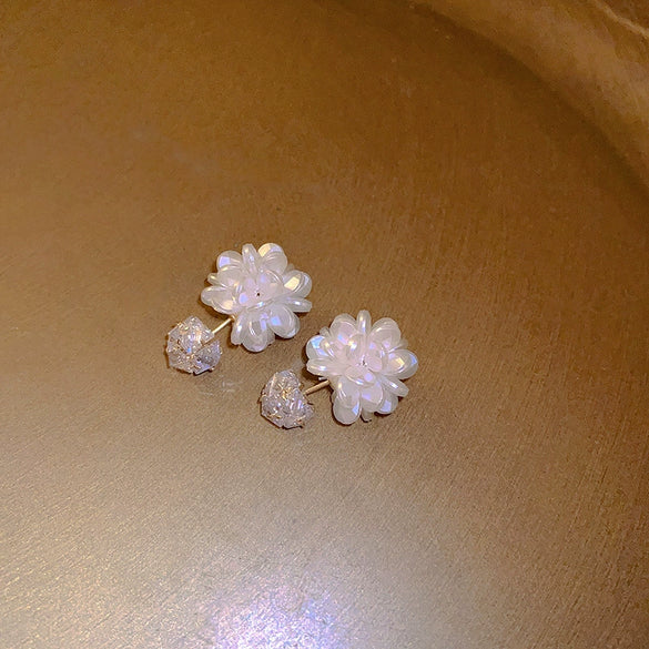 Wholesale French Retro Pearl Earrings With 925 Silver Needles Alloy Material Geometric Pattern And Diamondencrusted Design For Women