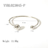 Wholesale French Retro Stainless Steel Bracelet Gold Plated With Vacuum Real Gold Electroplating In Pvd Furnace For Women