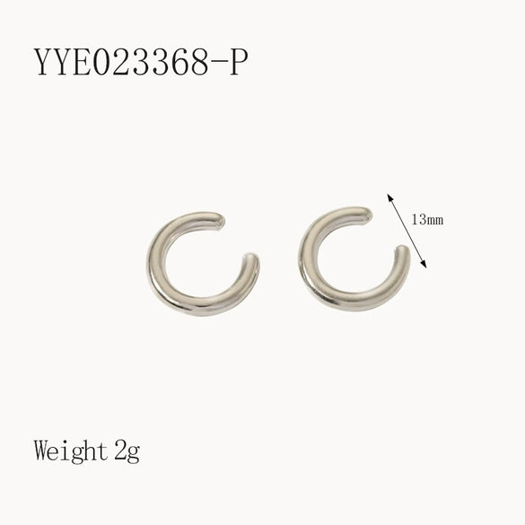 Wholesale French Retro Stainless Steel Drop Shape Earrings 18K Gold Plated With Vacuum Real Gold Electroplating In Pvd Furnace For Women