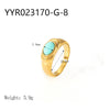 Wholesale French Retro Stainless Steel Ring With Geometric Design 18K Gold Plated By Vacuum Real Gold Electroplating In Pvd Furnace For Women