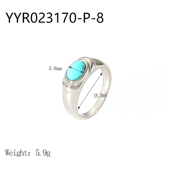 Wholesale French Retro Stainless Steel Ring With Geometric Design 18K Gold Plated By Vacuum Real Gold Electroplating In Pvd Furnace For Women
