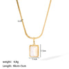 Wholesale French Retro Zircon Devil's Eye Pendant Necklace In Stainless Steel With Pvdp Furnace Real Gold Treatment And Geometric Design For Women