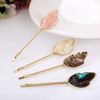 Wholesale Fresh Acetate Ice Cream Shape Hair Side Clips For Girls With Geometric And Plaid Patterns Simple Style