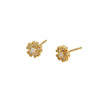 Wholesale Fresh Flower Ear Studs 925 Silver Electroplated Women's Ear Jewelry