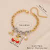 Wholesale Fresh Garden Style Fruit Shaped Stainless Steel Chain Bracelet With Dripping Oil Processing