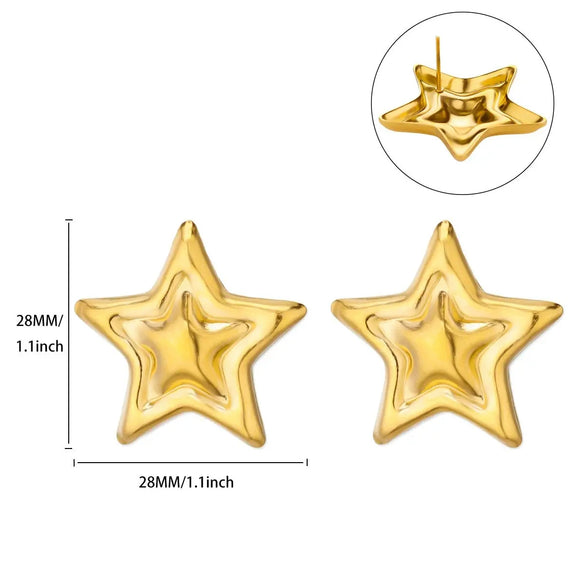 Wholesale Fresh Oil Painting Style Geometric Pearl Earrings With Electroplating And Love Flower Design For Women