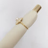 Wholesale Freshwater Pearl And Sea Shell Broken Shell Drop Glaze Camellia Ring Copper Material Fashion Style Flat Round And Bun Round Pearl Shape