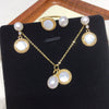 Wholesale Freshwater Pearl And Sea Shell Jewelry Set With Round Shape