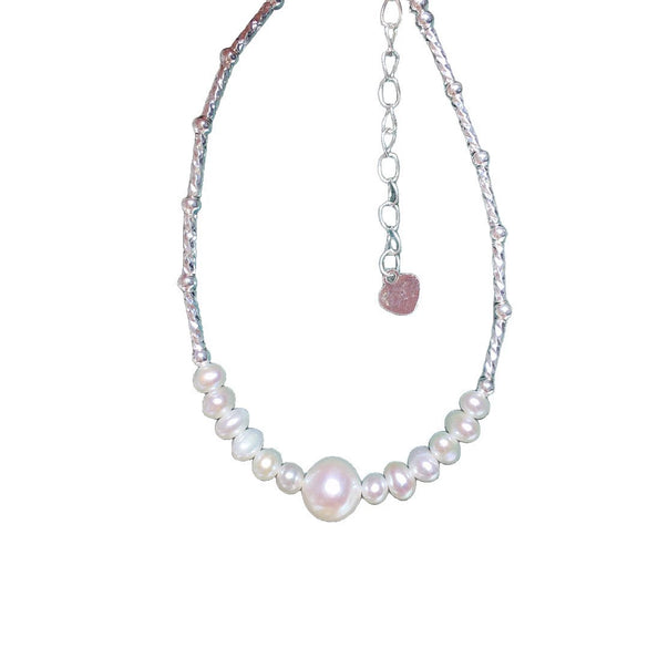 Wholesale Freshwater Pearl Bracelet For Women Natural Nearly Round Pearl Copper Accessories Fashion Design