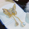 Wholesale Freshwater Pearl Brooch Copper Insect Pattern Electroplating For Women Fashion Retro Style