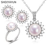 Wholesale Freshwater Pearl Earrings 925 Silver Label Copper Plated Real Gold For Women
