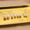 Wholesale Freshwater Pearl Earrings 925 Sterling Silver Geometric Retro Style Pure Handmade Jewelry For Women