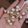 Wholesale Freshwater Pearl Edison Round Gilded Single Hanging Pendant Earrings Jewelry Accessories