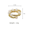 Wholesale Freshwater Pearl Elegant Women's Bracelet Set With Bead String And Electroplating Design