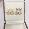 Wholesale Freshwater Pearl Heartshaped Earrings For Women 18K Goldfilled S925 Sterling Silver Needle