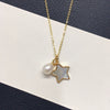 Wholesale Freshwater Pearl Jewelry Set With Natural Sea Shell Starfish Shape Pendant Stud Earrings And Ring
