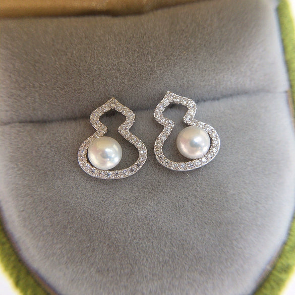 Wholesale Freshwater Pearl Jewelry Set With S925 Sterling Silver And Gourd Shape