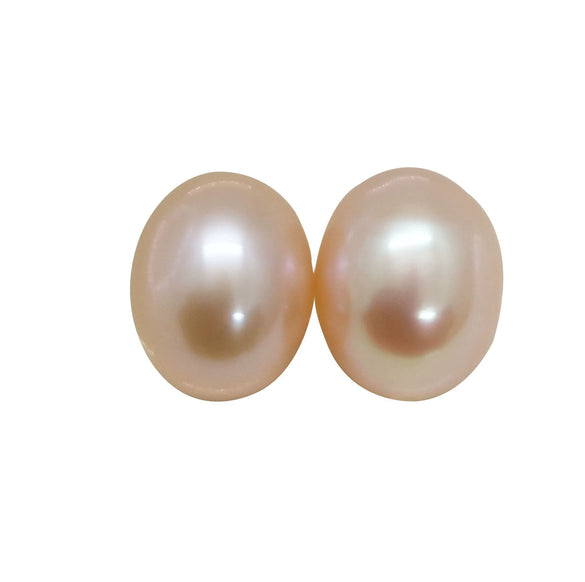 Wholesale Freshwater Pearl Loose Beads Half Hole Earrings Accessories Diy