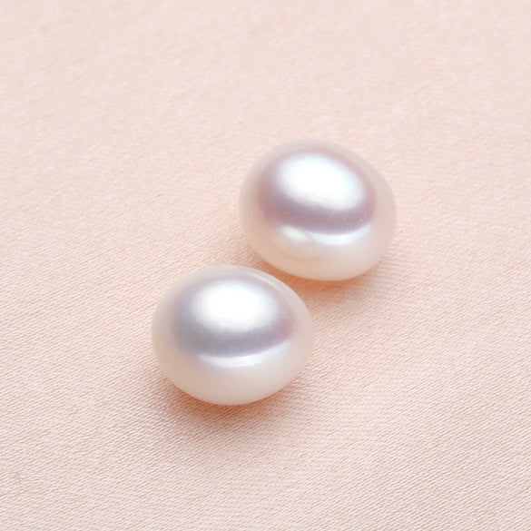 Wholesale Freshwater Pearl Loose Beads Half Hole Earrings Accessories Diy