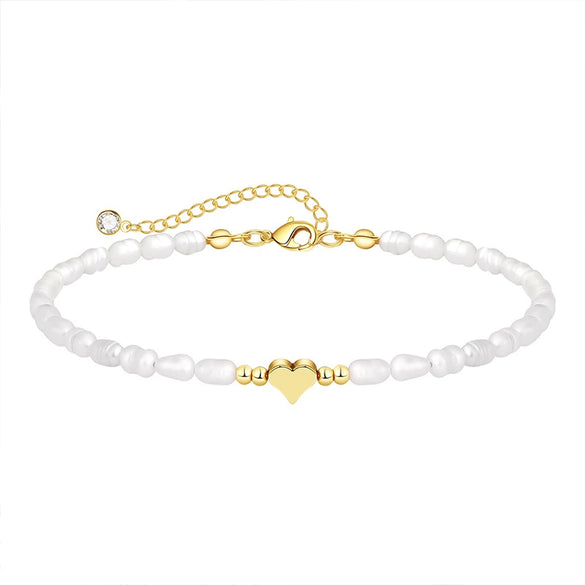 Wholesale Freshwater Pearl Love Bracelet Light Luxury Simple Jewelry With Electroplating