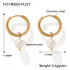 Wholesale Freshwater Pearl Necklace Bracelet Earrings Set With O Buckle Electroplated For Women Elegant Style